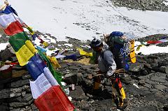 01 Climbing Sherpa Lal Singh Tamang Prays Before We Leave Mount Everest Advanced Base Camp 6400m For Lhakpa Ri Camp I 